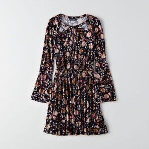 American Eagle Outfitters Women's Floral Bell Sleeve Dress